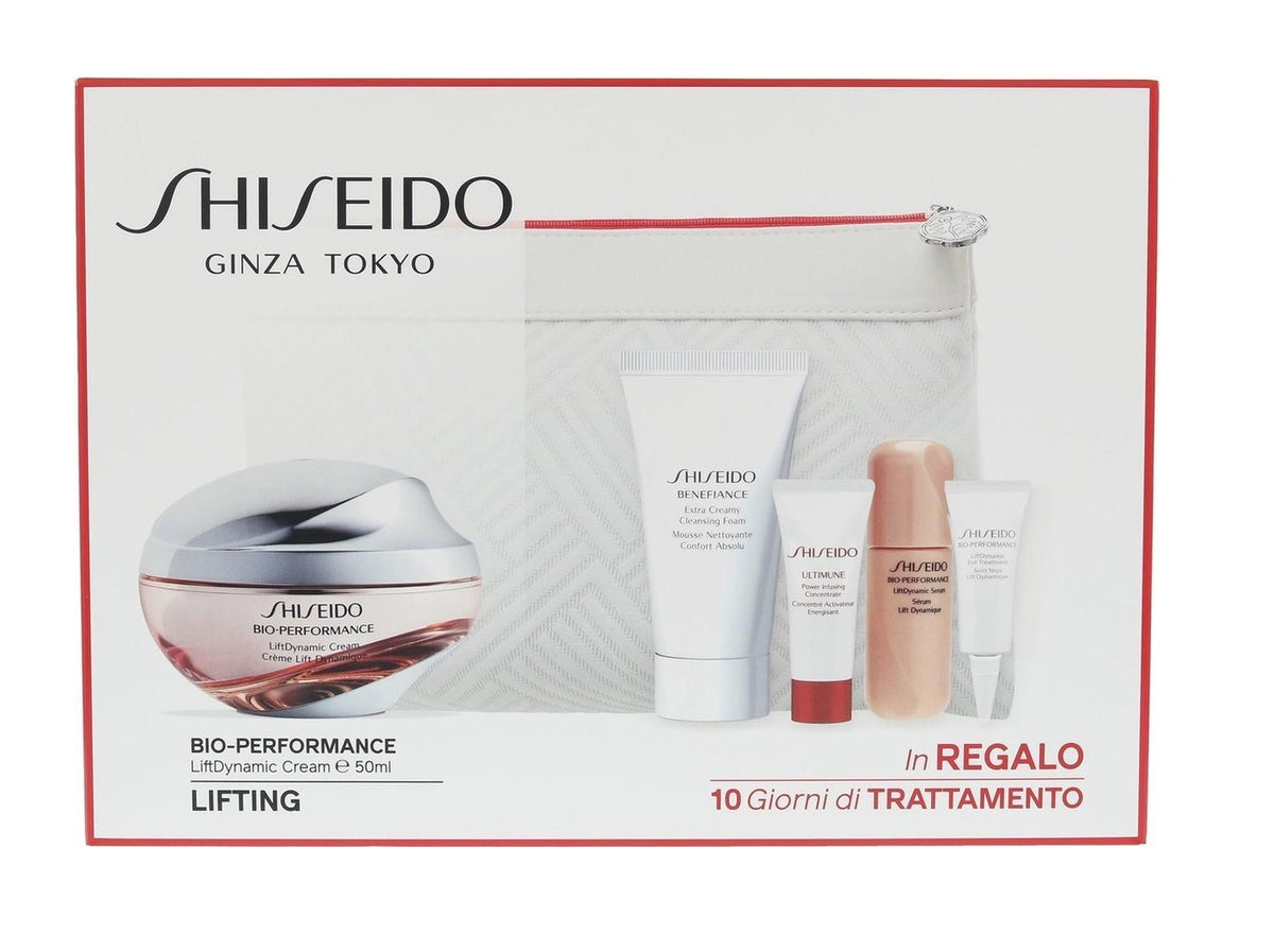 Ginza Tokyo Set Shiseido: Bio-Performance, Revitalising, Day, Cream, For Face, 50 ml + Men, Cleansing, Cleansing Foam, 30 ml + Ultimune Power Infusing, Serum, For Face, 5 ml + Bio-Performance - Liftdynamic, Anti-Ageing, Serum, For Face, 9 ml + Bio-Perform