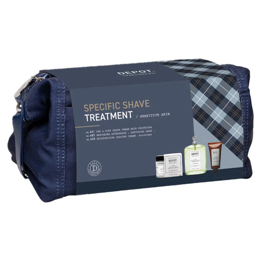 Set Depot: 400 Shave Specifics No. 401, Soothing, Pre & Post Shaving Cream, 75 ml + 400 Shave Specifics No. 407, Pro-Vitamin B5, Restoring & Refreshing, After-Shave Lotion, 100 ml + 400 Shave Specifics No. 405, Allantoin, Moisturizing, Shaving Cream, 30 m