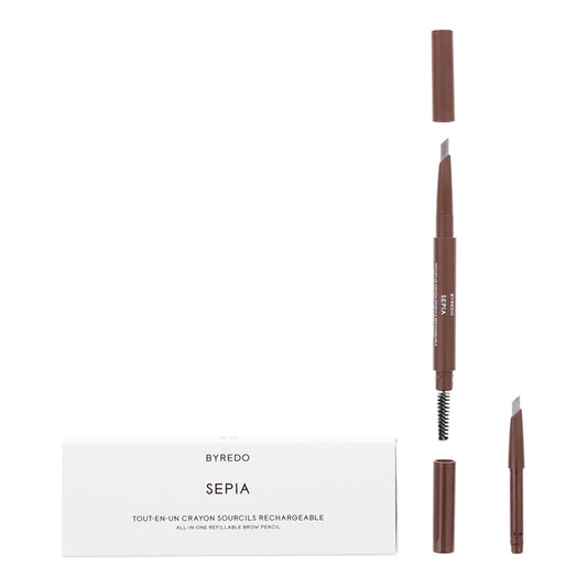 Byredo, All-In-One, Precision, doppelseitiger Augenbrauenstift & Pinsel 2-in-1, 02, Sepia, 0,5 g
