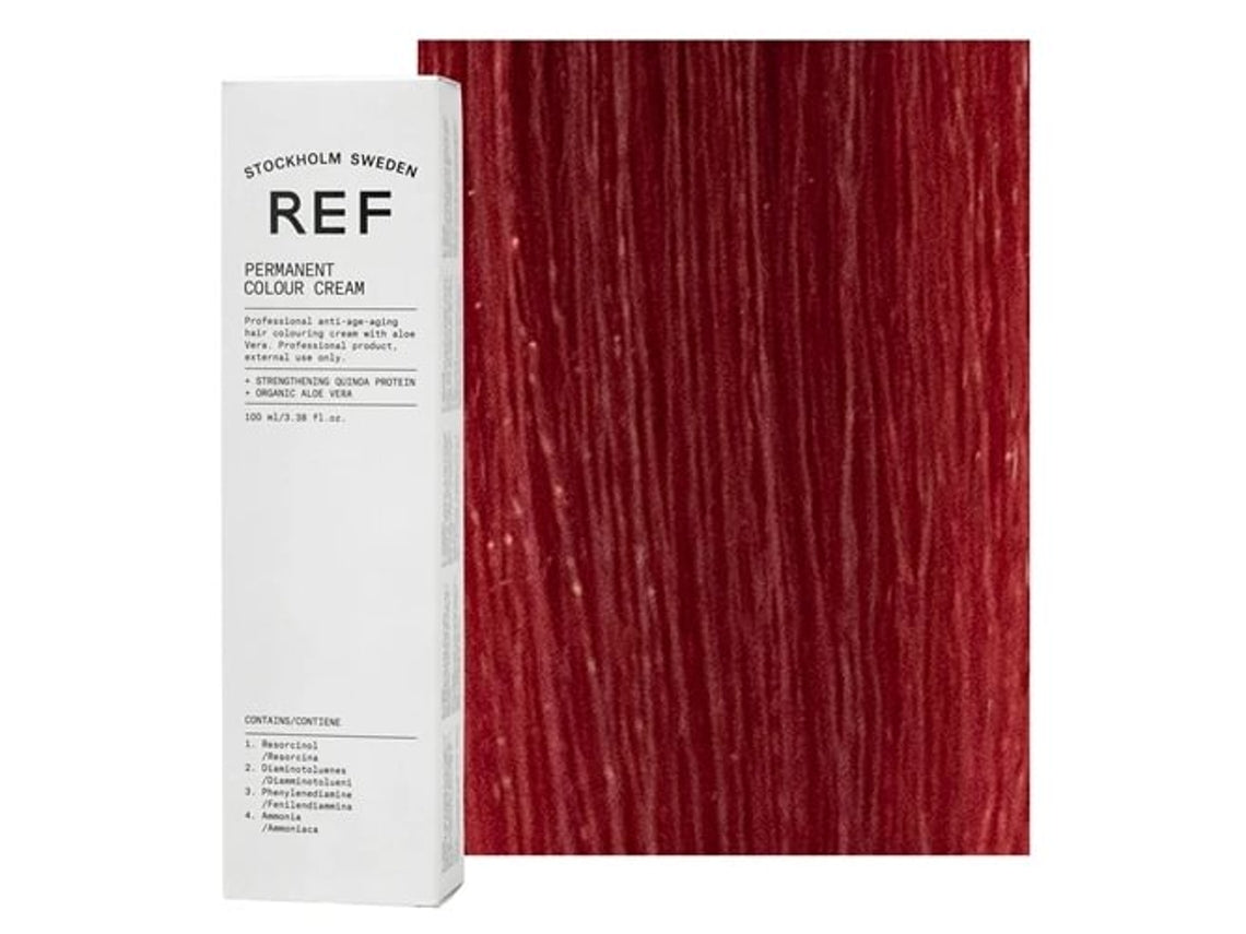 Ref Stockholm, Permanent Colour, Vegan, Permanent Hair Dye, 8.66 Intense Red Light Blonde, 100 ml