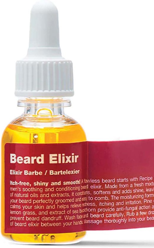 Recipe For Men, Beard Elixir, Beard Oil, Pine, Vegan, Conditions, 25 ml
