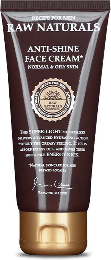 Raw Naturals, Anti-Shine, 100% vegan, Hydrating, Cream, For Face, 100 ml
