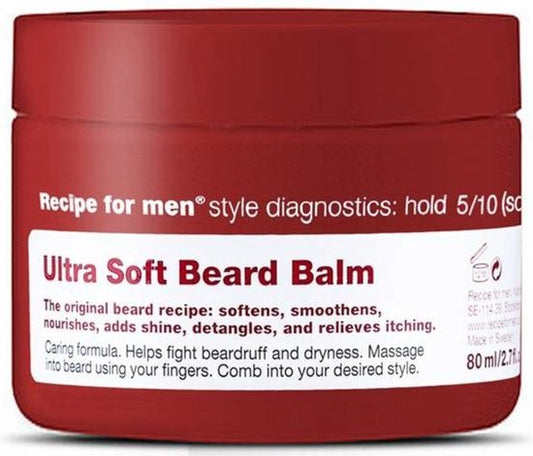 Recipe For Men, Ultra Soft Beard Balm, Beard Balm, Softening, 80 ml