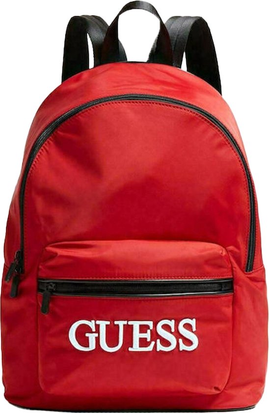 Guess, Quatro, Textile Backpack, Red, For Men, 16/31 x 42 x 13 cm