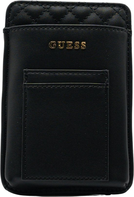 Guess, Guess, Polyurethane, Textile Bag, Pouch Phone, Black, PW1510P2301, For Women, 16.5 x 3 x 11 cm