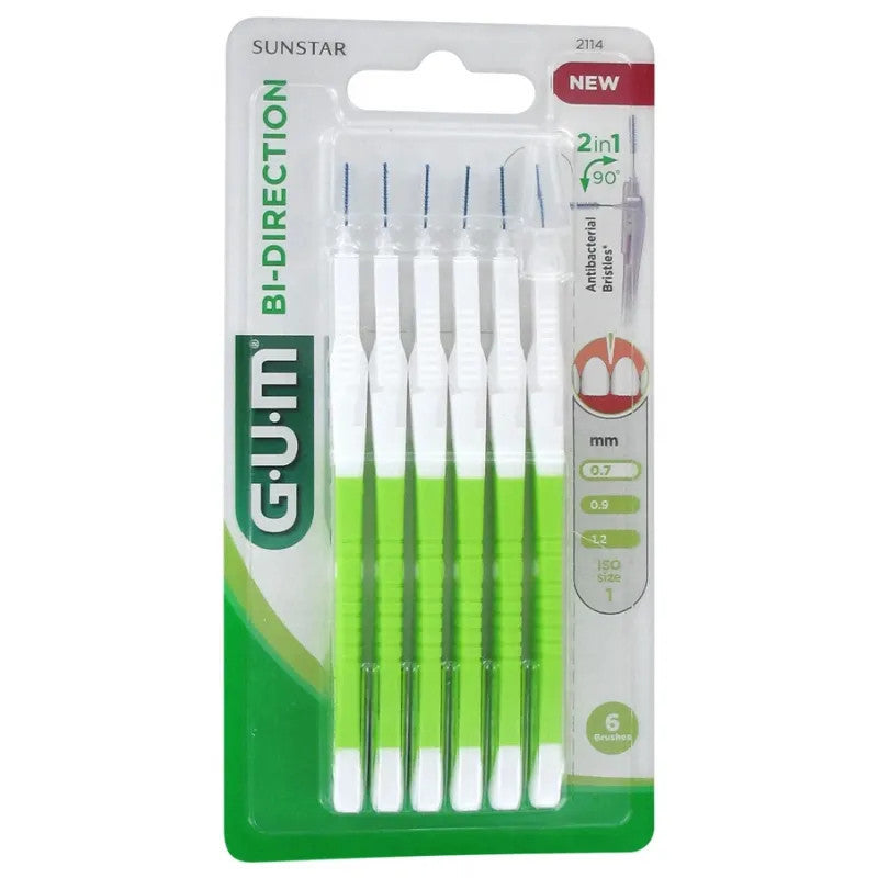 GUM® BI-DIRECTION | 0.7 | 6 stuks