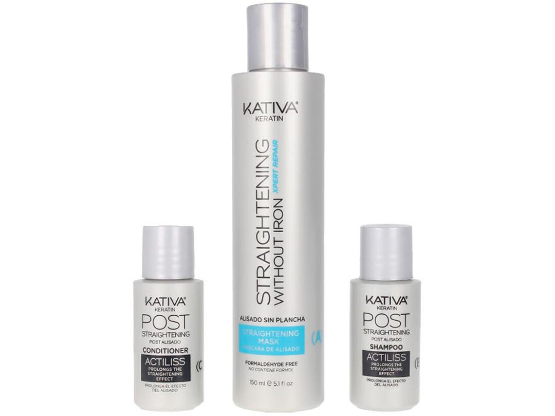 Haarstijlbehandeling Keratin Anti-frizz Post Kativa (3 pcs)