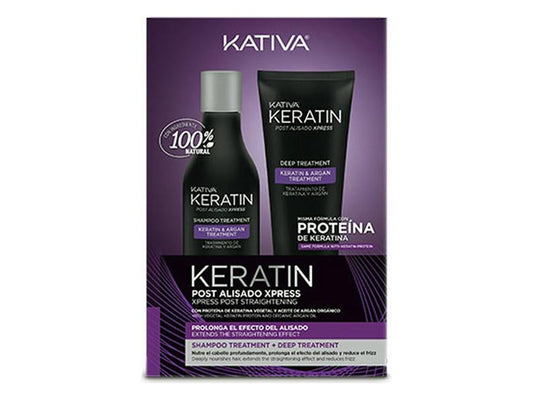 Brazilian Hair Straightener Set Kativa Keratin (2 pcs) (250 ml + 200 ml)