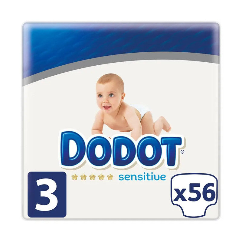 Wegwerpluiers Sensitive Dodot Maat 3 (56 uds)
