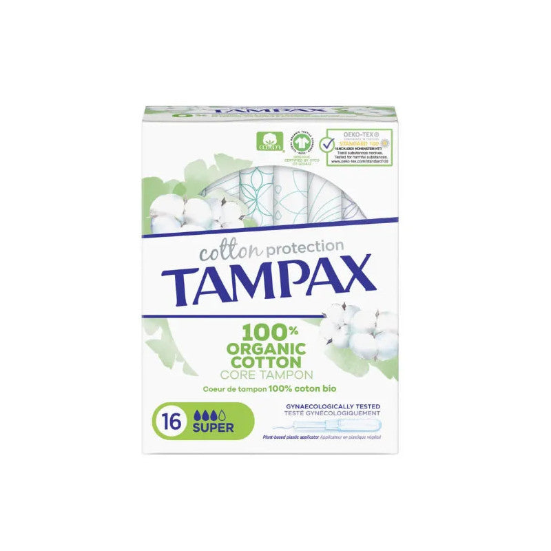 Tampax Tampons Organic Cotton Super 16 stuks