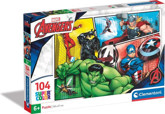 Clementoni, The Avengers, Construction Set, For Boys, 6+ years, 104 pcs