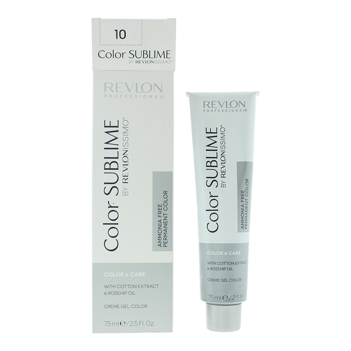 Revlon, Color Sublime, Permanent Hair Dye, 10 Lightest Blonde, 75 ml