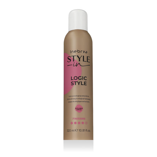 Inebrya, Style-In Logic Style, Hair Spray, Styling, Extra Strong Hold, 320 ml