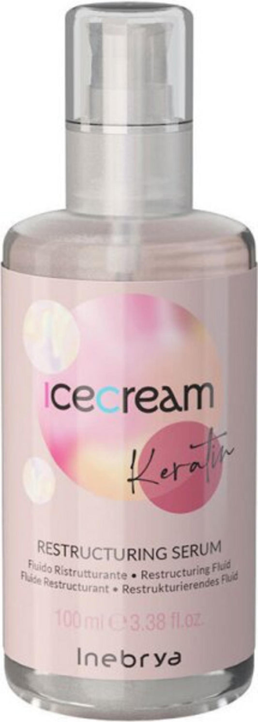 Inebrya, Ice Cream Keratin, Haarserum, restrukturierend, 100 ml