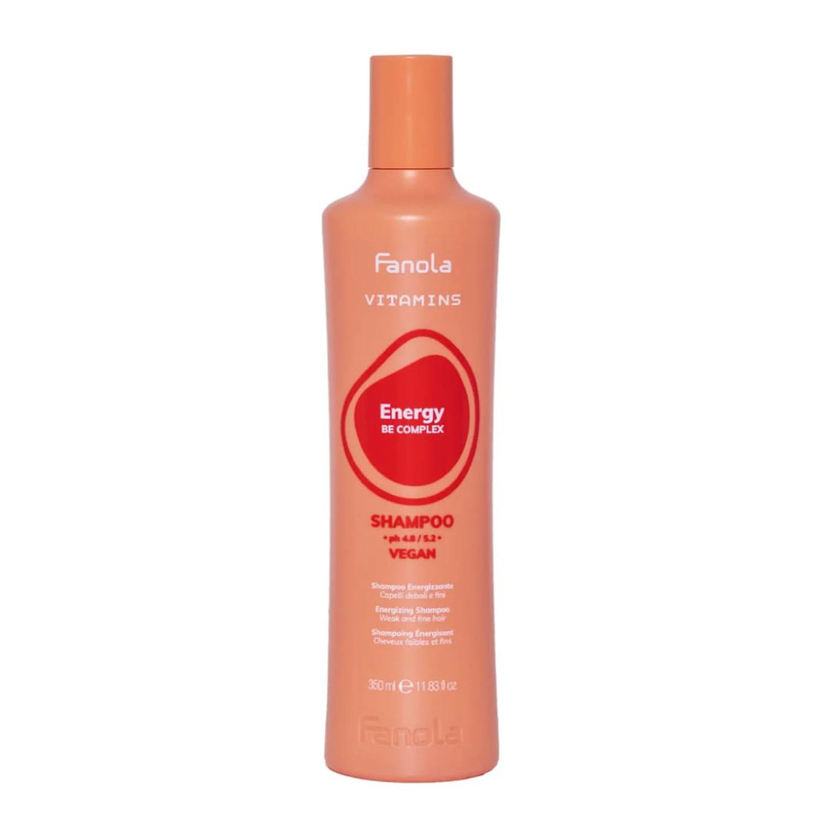 Fanola Vitamins Energy Be Complex Champu Vegano 350ml