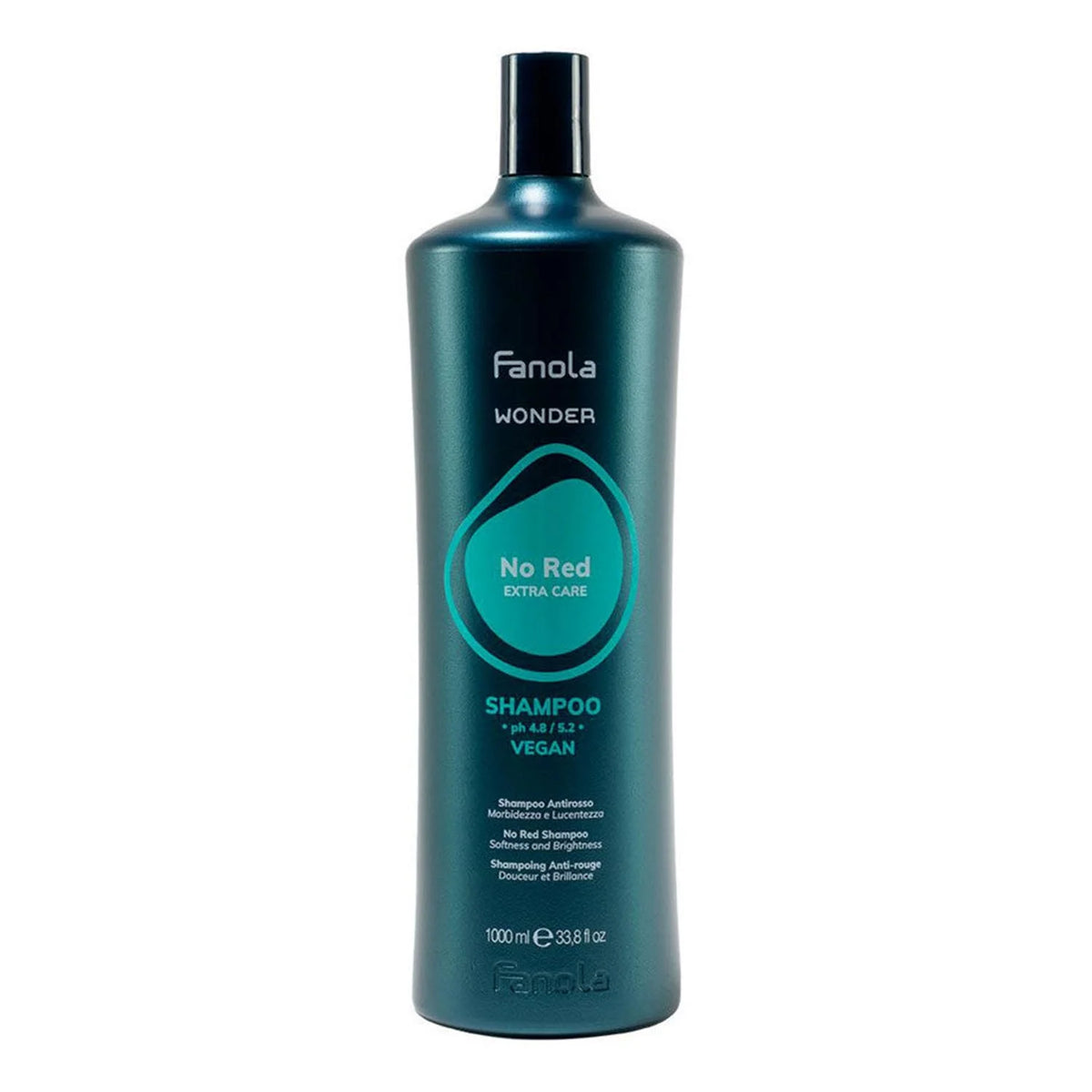 Fanola Wonder No Red Extra Care Champu Vegano 1000ml