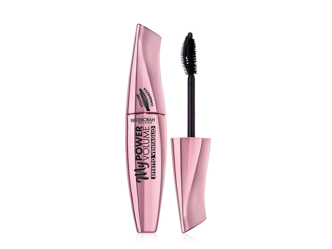 Deborah Milano My Power Volume Mascara - Mascara Zwart - Dubbelzijdig borsteltje - 1 Stuk