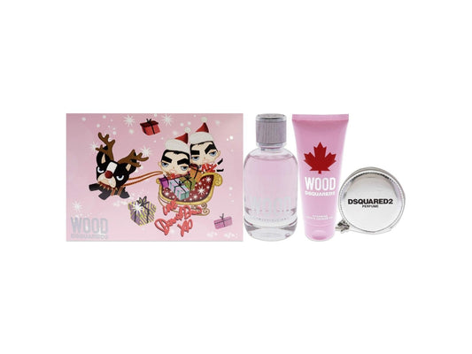 Dsquared2 Wood for women Set - Eau de toilette 100 ml - Shower gel 100 ml + tasje