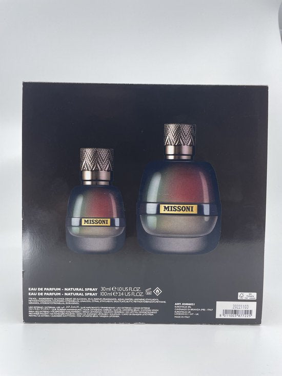 Set Missoni: Pour Homme, Eau De Parfum, For Men, 100 ml + Pour Homme, Eau De Parfum, For Men, 30 ml