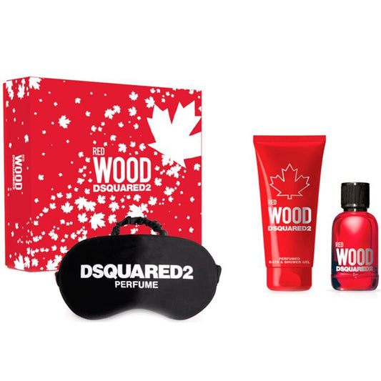 Red Wood Gift Set Eau De Toilette (edt) 50 Ml, Shower  Gel 100 Ml + Maska Na SpanI