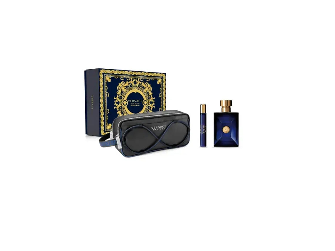 Versace Dylan Blue Eau De Toilette Spray 100ml Set 3 Pieces