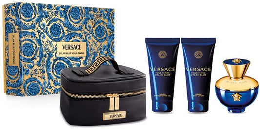 Versace Pour Femme Dylan Blue Eau De Perfume Spray 100ml Set 3 Pieces