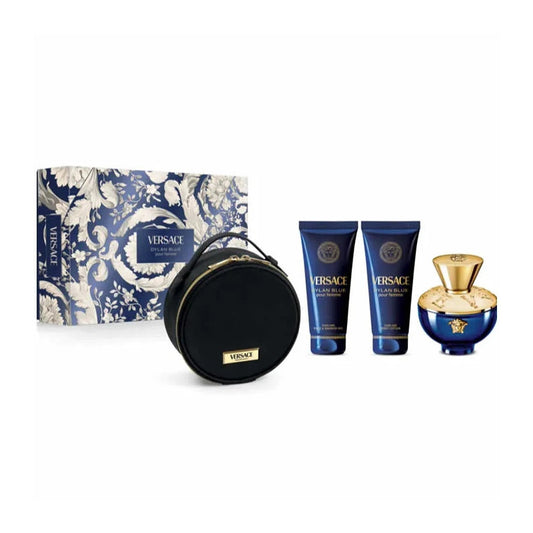 Versace Dylan Blue Pour Femme Eay De Parfum Spray 100ml Set 3 Pieces