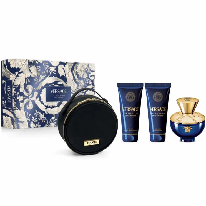 Versace Dylan Blue Pour Femme Eay De Parfum Spray 100ml Set 3 Pieces