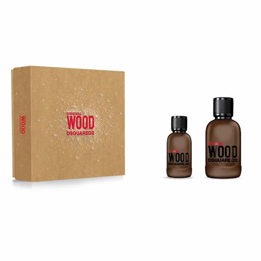 Dsquared2 Original Wood Eau De Parfum Spray 100ml Set 2 Pieces