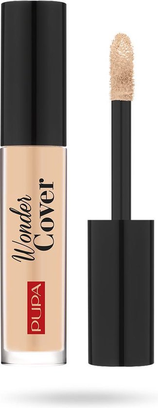 Pupa, Wonder Cover, Reduces Dark Circles, Cream Concealer, 004, Warm Beige, 4.2 ml