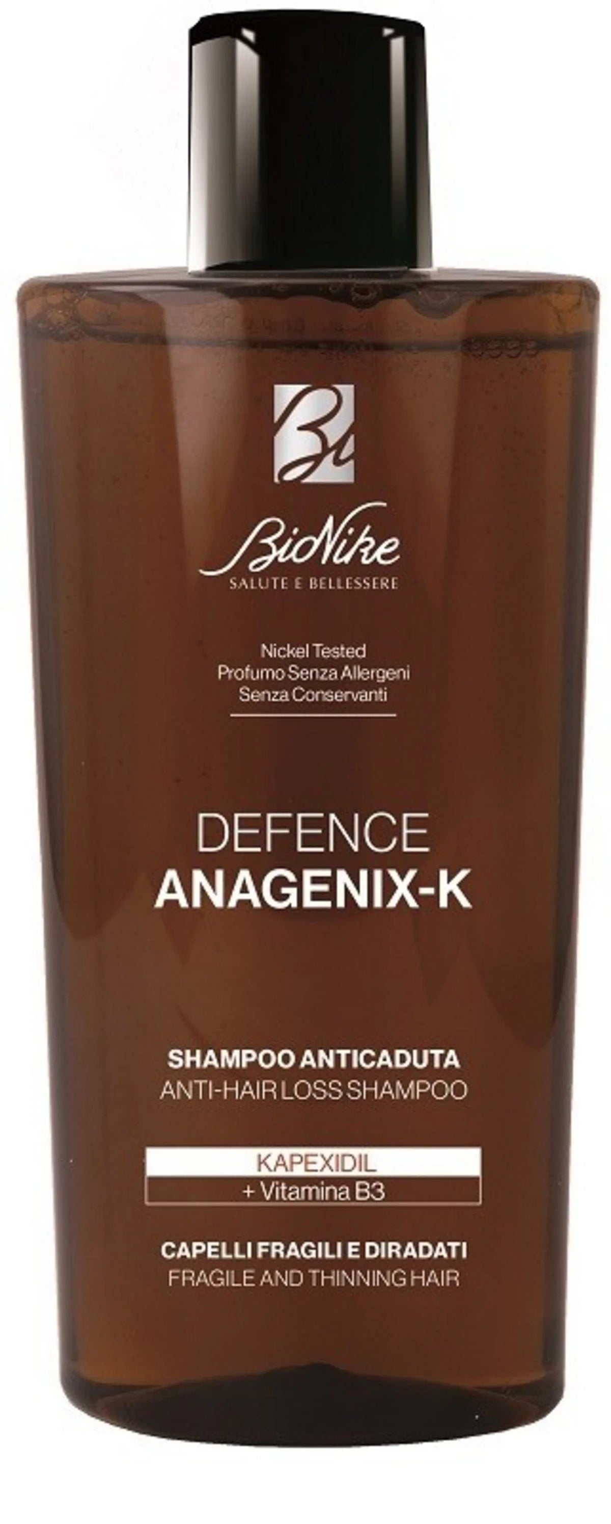 BioNike, Defense Anagenix-K, Haarshampoo, Anti-Haarausfall & Kräftigung, 200 ml