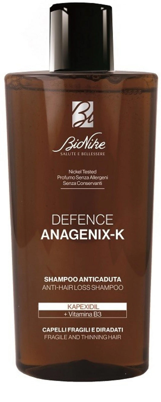 BioNike, Defense Anagenix-K, shampoo, tegen haaruitval en versterkend, 200 ml