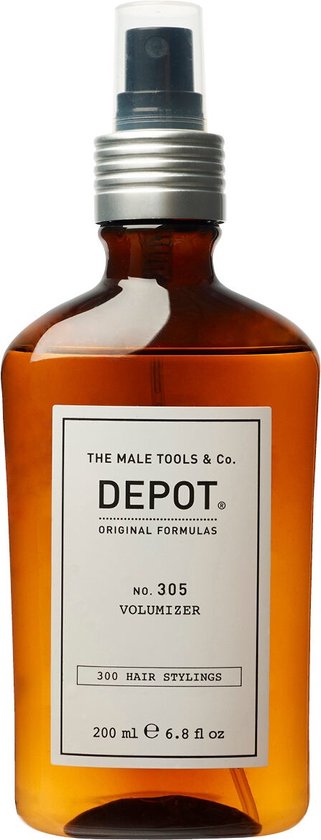 Depot, 300 Hair Stylings No. 305, Glycerin, Hair Spray, For Volume & Texture, Soft Hold, 200 ml