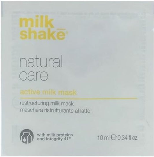 Milk Shake, Natural Care Active Milk, Hair Treatment Cream Mask, For Colour Protection, 10 ml