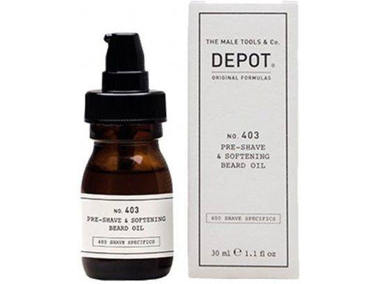Depot 403 pre-shave&amp;softening beard oil sweet almond 30ml