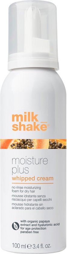Milk Shake, Whipped Cream, Milk Proteins, Hair Leave-In Foam Conditioner, For Hydration, 100 ml
