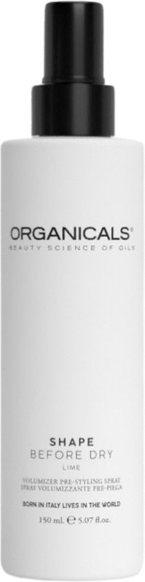 Organicals Shape Before Dry Lime Pre-Styling Hairspray 150ml