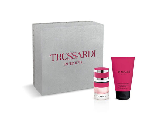 Trussardi Ruby Red Eau De Perfume Spray 60ml Set 2 Pieces