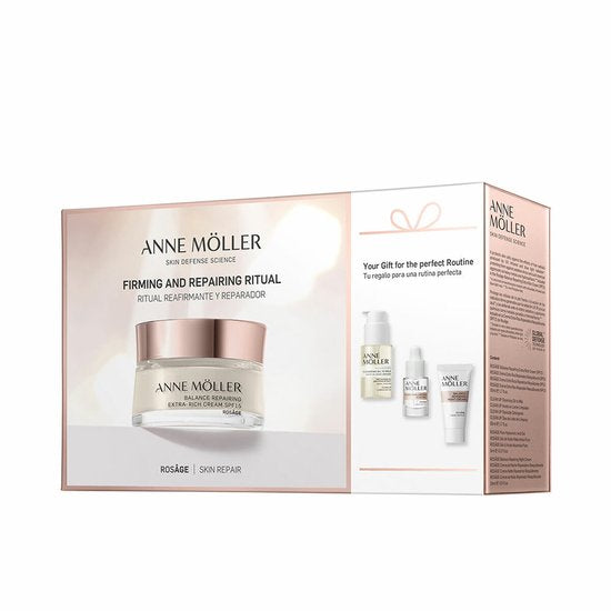 Anne Möller Rosâge Crema Extra Rica Reparadora Reequilibrante Spf15 Estuche 4 Piezas
