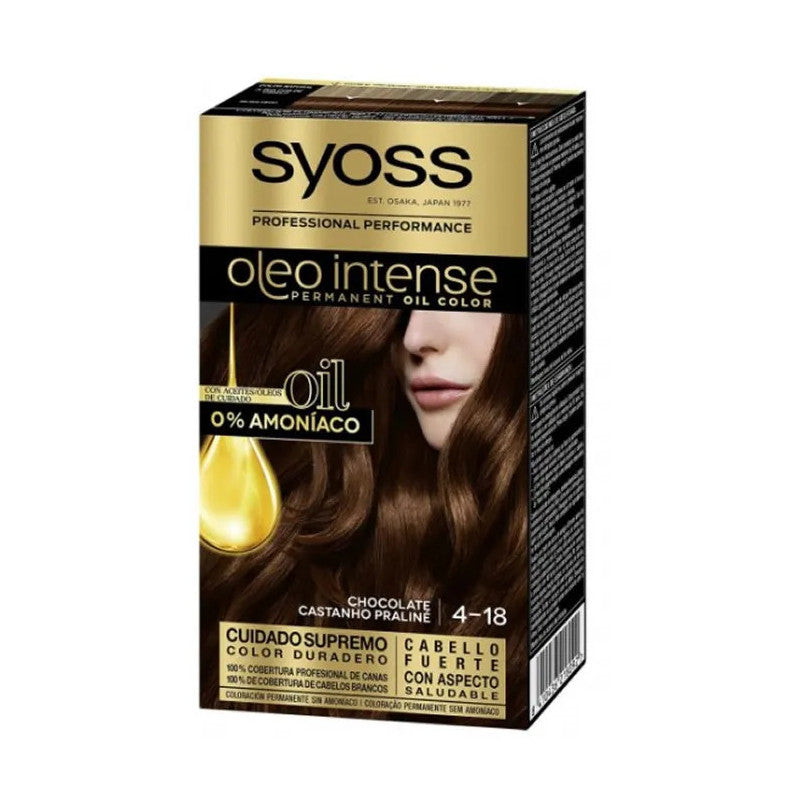 Olio Intense Ammonia Free Hair Color By Syoss #4.18-chocolate-5-pcs