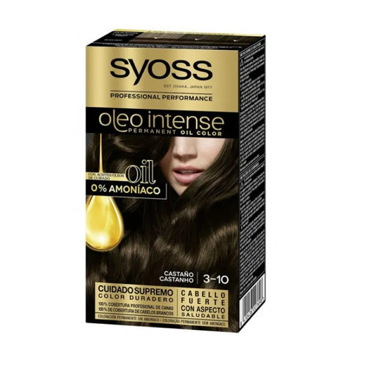 Permanent Dye Olio Intense Syoss Nº 3,10 Brown
