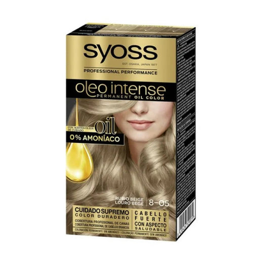 Syoss Oleo Intense Met Dubbelwerkende Olietechnologie - 8-05 Rubio Beige