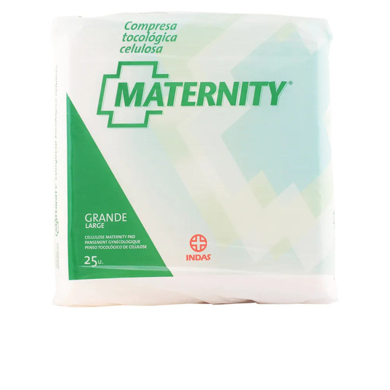 Indasec Maternity Compresa Celulosa Anatómica Gande 25 U