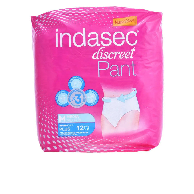Indasec Pant Plus Talla Mediana 12 U