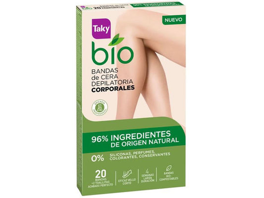 Ontharingspads Lichaam Bio Natural Taky (20 uds)