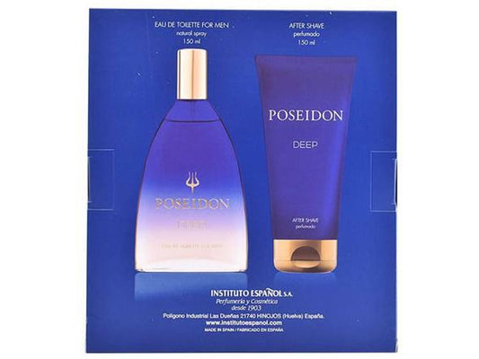 Institito Español Poseidon Deep Eau De Toilette Spray 150ml Set 2 Pieces