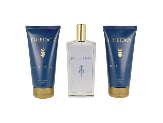 Parfumset voor Heren The King Poseidon EDT (3 pcs) (3 pcs)