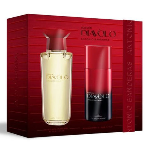 Set Antonio Banderas: Diavolo, Eau De Toilette, For Men, 100 ml + Diavolo, 24h Protection, Deodorant Spray, For Men, 150 ml