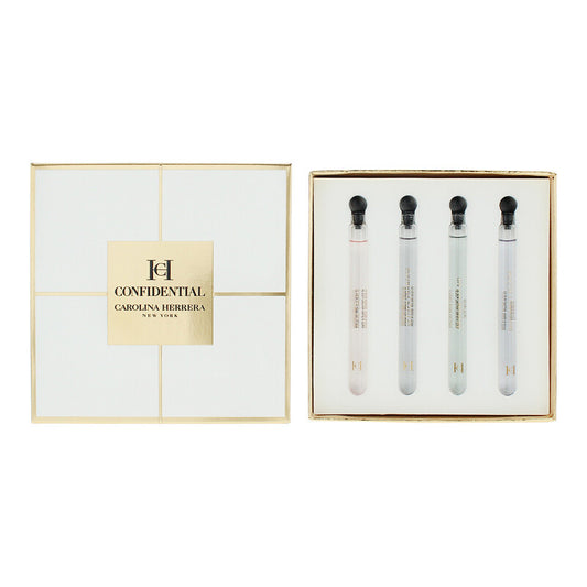 Set Carolina Herrera: Orange Affair, Eau De Parfum, For Women, 4 ml + Bergamot Bloom, Eau De Parfum, For Women, 4 ml + Vetiver Paradise, Eau De Parfum, For Women, 4 ml + Rose Cruise, Eau De Parfum, For Women, 4 ml