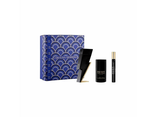 Carolina Herrera Bad Boy Eau De Toilette Spray 100ml Set 3 Pieces